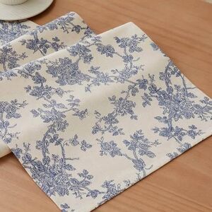 100% Cotton French Pastoral Table Runner, NEW